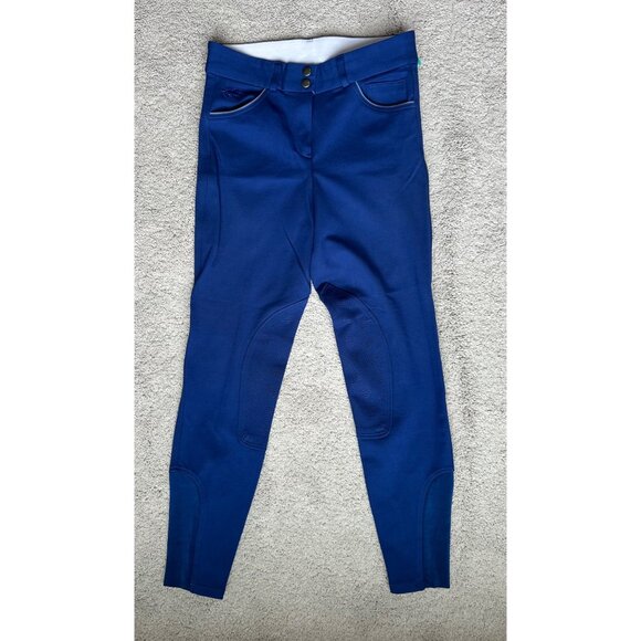 Piper by Smartpak Womens Riding Breeches 28R Royal Blue w/ Belt Loops - Picture 10 of 15